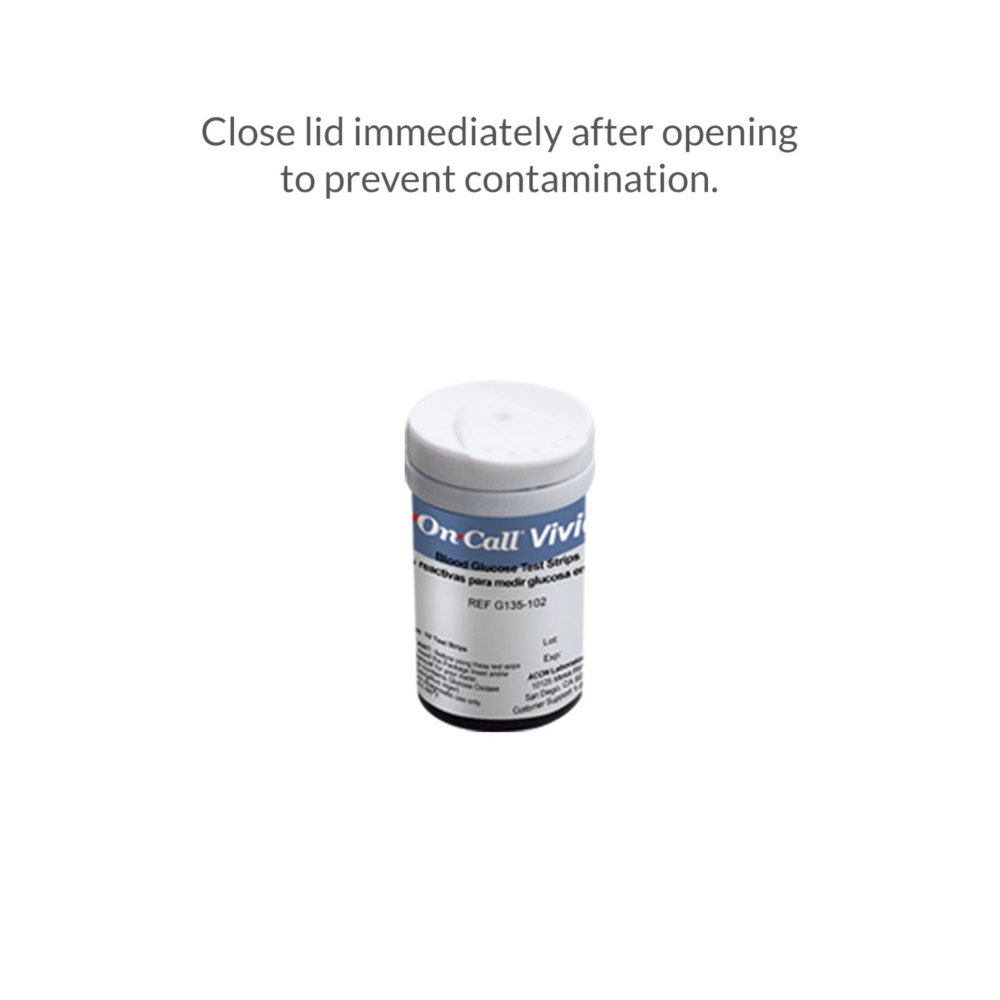 iCare® VividT50 On Call Vivid Test Strips (50 Pieces) in Vial with 50 Lancets ONLY COMPATIBLE WITH ON CALL VIVID BLOOD GLUCOSE MONITORING SYSTEM