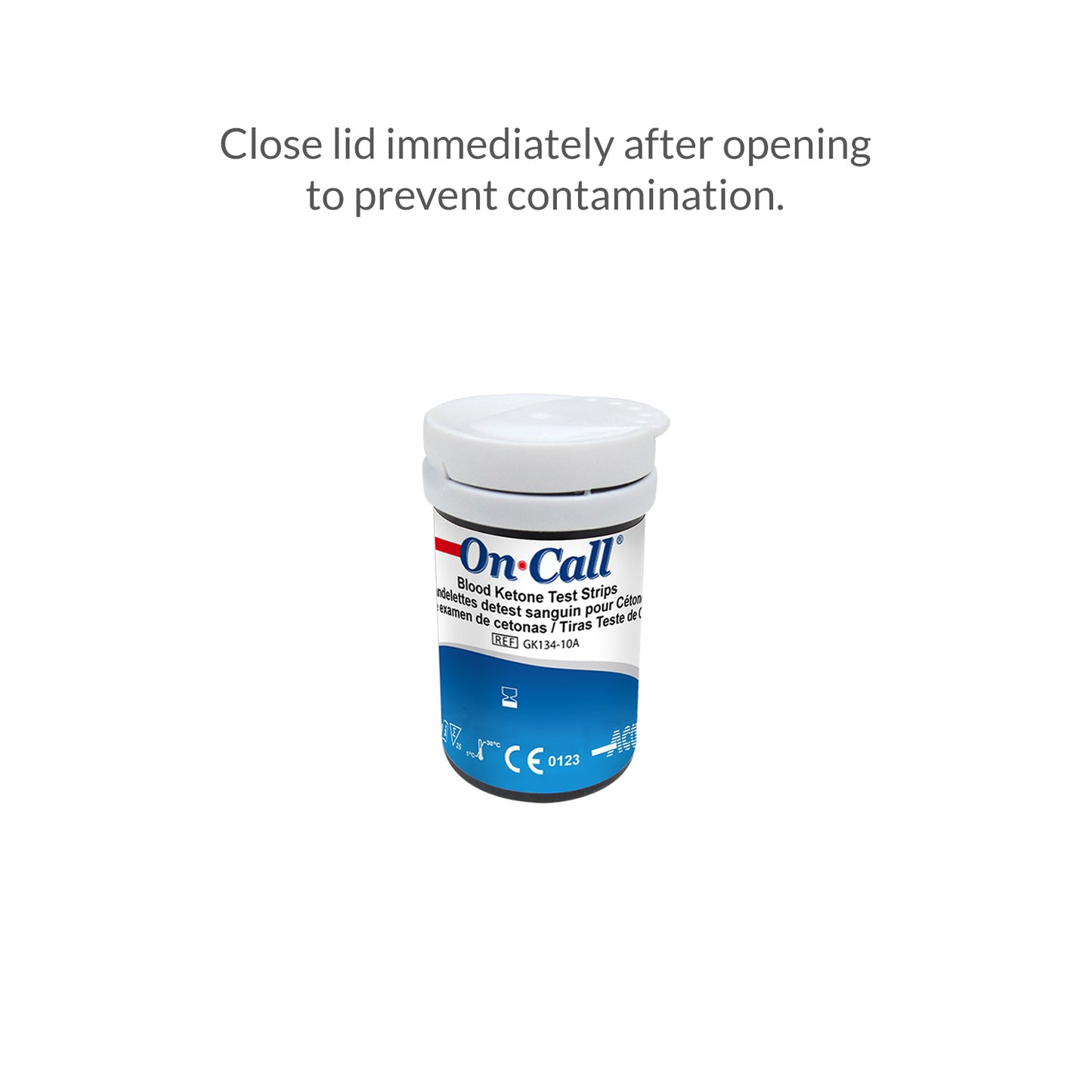 iCare® Ketone-T25 On Call Blood Ketone Strips 25pcs+Lancet25pc USE WITH On Call GK Glucose & Ketone Meter ONLY