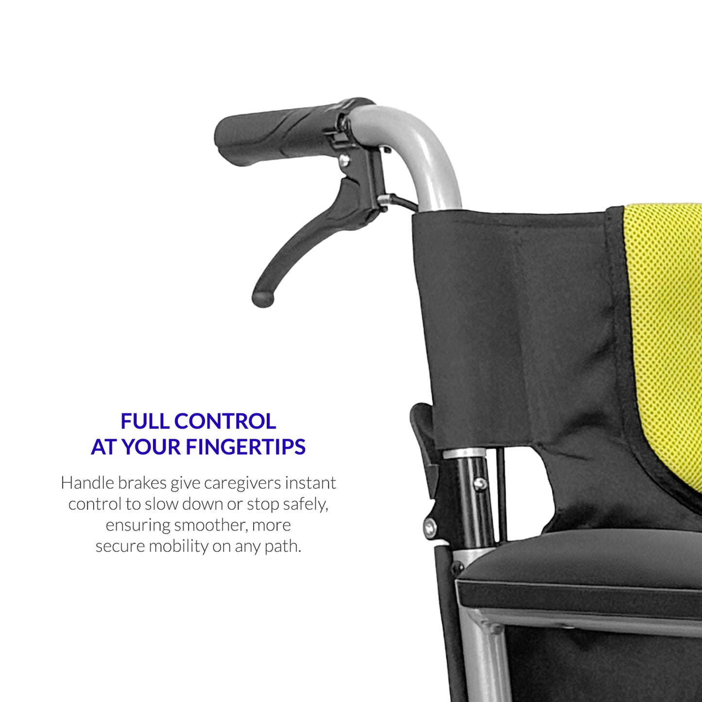 iCare MV21 Self-Propelled Aluminum Manual Wheelchair, Super Lightweight, Foldable & Compact - Easy to Transport