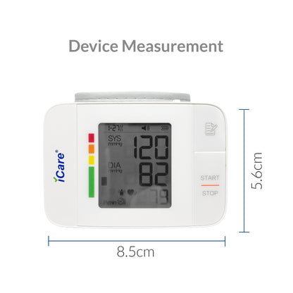 iCare CK118 Wrist Type Automatic Blood Pressure Monitor Digital, Voice Function