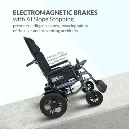 iCare® E310 Pro New Model Electric Wheelchair HEAVY DUTY (110kg Load Limit, 50kg Wheelchair Weight)