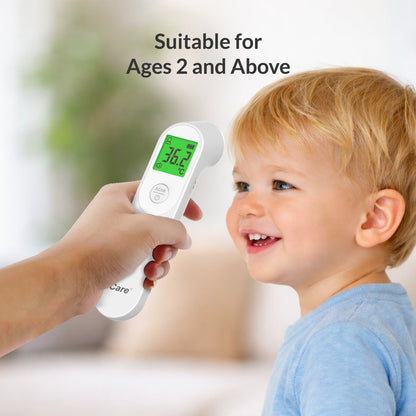 iCare® E66 Contactless Infrared Forehead Thermometer with Fever Alarm for Adults, Children Batteries Included