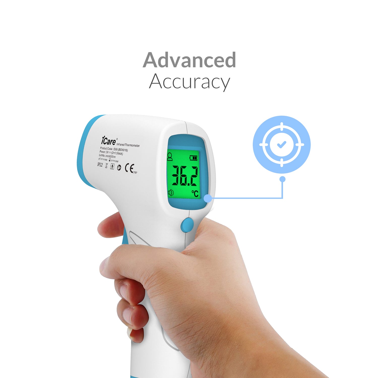 iCare® E69 Infrared Thermometer No Contact Forehead Thermometer with Fever Alarm