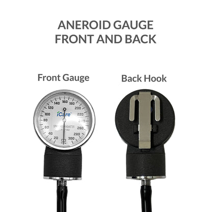 iCare AN06 Aneroid Sphygmomanometer with Dual Head Stethoscope for Blood Pressure Monitoring