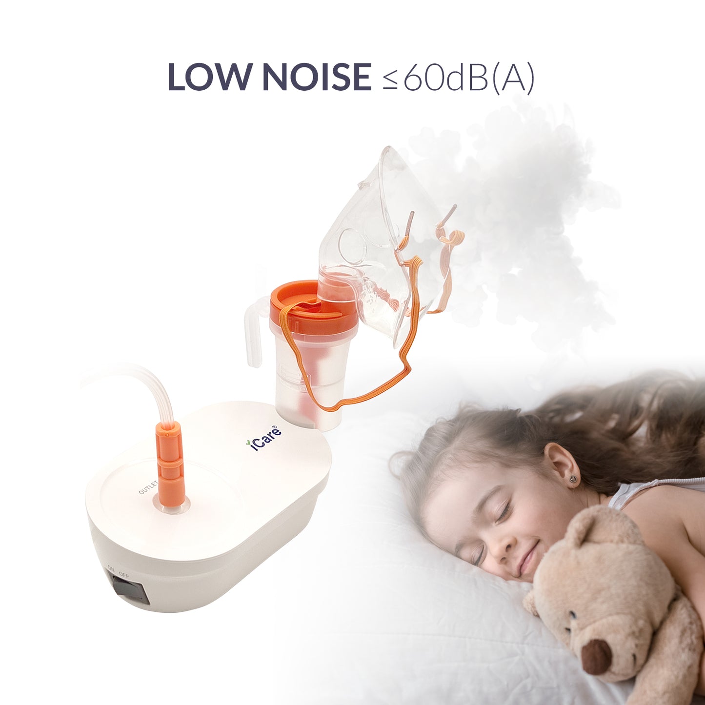 iCare N61 MediMist Compressor Nebulizer with Children-Size Mask Nebulizer Kit