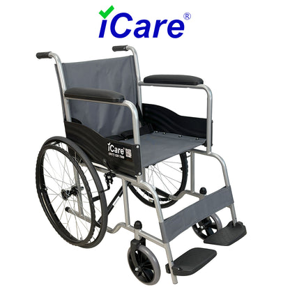 iCare MV11 Self-Propelled Steel Manual Wheelchair, Lightweight & Foldable