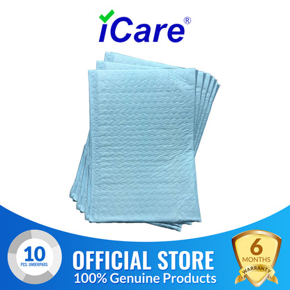 iCare 10pcs Disposable Underpads Large (60x90)