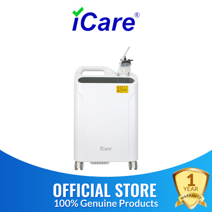 iCare LL51 Oxygen Concentrator with Atomizer up to 96% Oxygen Purity, 5L/min Flow Rate