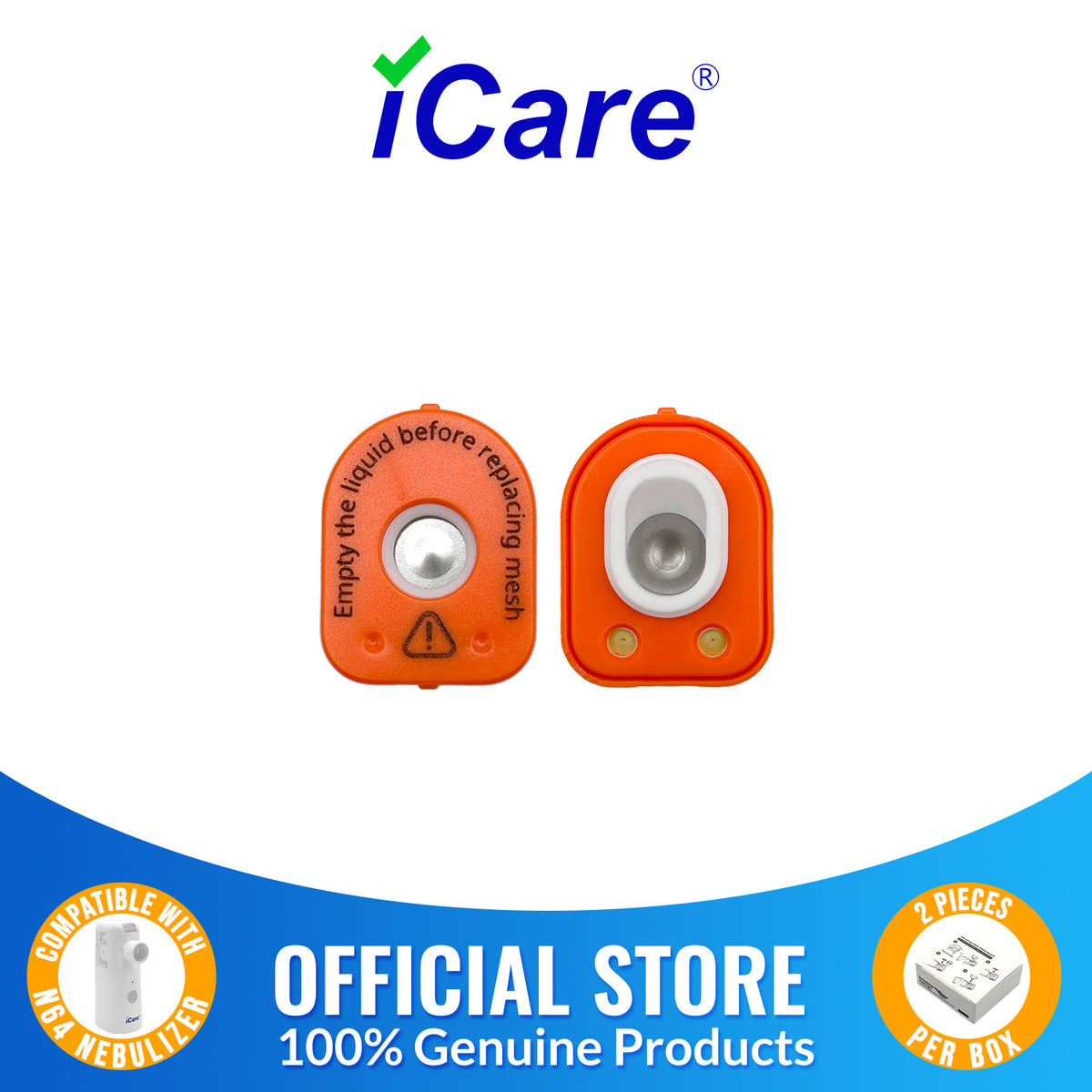 iCare 2pcs Nebulizing Mesh Replacement for N64 Mesh Nebulizer