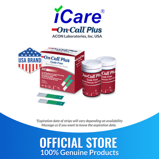 iCare® On Call Plus Code Free Test Strips ONLY COMPATIBLE WITH On Call Plus Code Free GLUCOSE METER SA