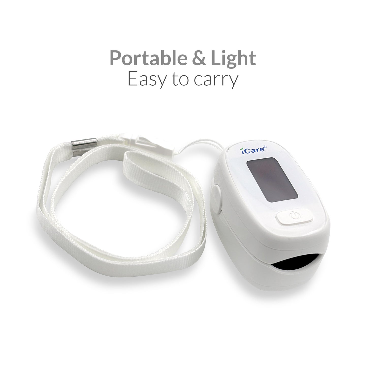 iCare OX005 Fingertip Pulse Oximeter with Spo2 and Pulse Rate Reading For Ages 2 years old and Up