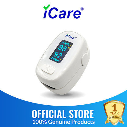 iCare OX005 Fingertip Pulse Oximeter with Spo2 and Pulse Rate Reading For Ages 2 years old and Up