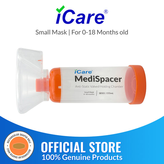 iCare SE03 MediSpacer Chamber Spacer for 0-18 Months Old with Small Mask