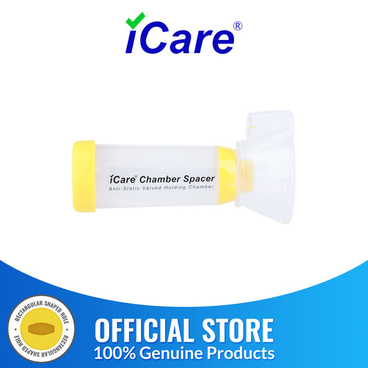 iCare® S2 Chamber Spacer (NO INHALER INCLUDED) for Kids with Medium Mask, Sealed Package, Clean and Safe, for with your Asthma Inhaler, Ventolin via Chamber Spacer