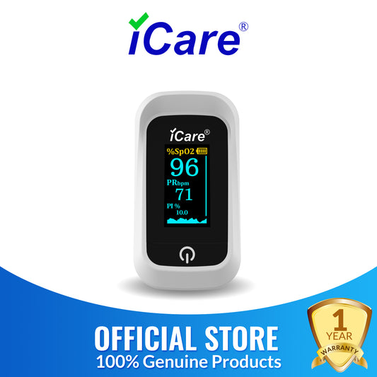 iCare® OX001 Fingertip Pulse Oximeter, (SpO2)Blood Oxygen Saturation Monitor with Pulse Rate Measure