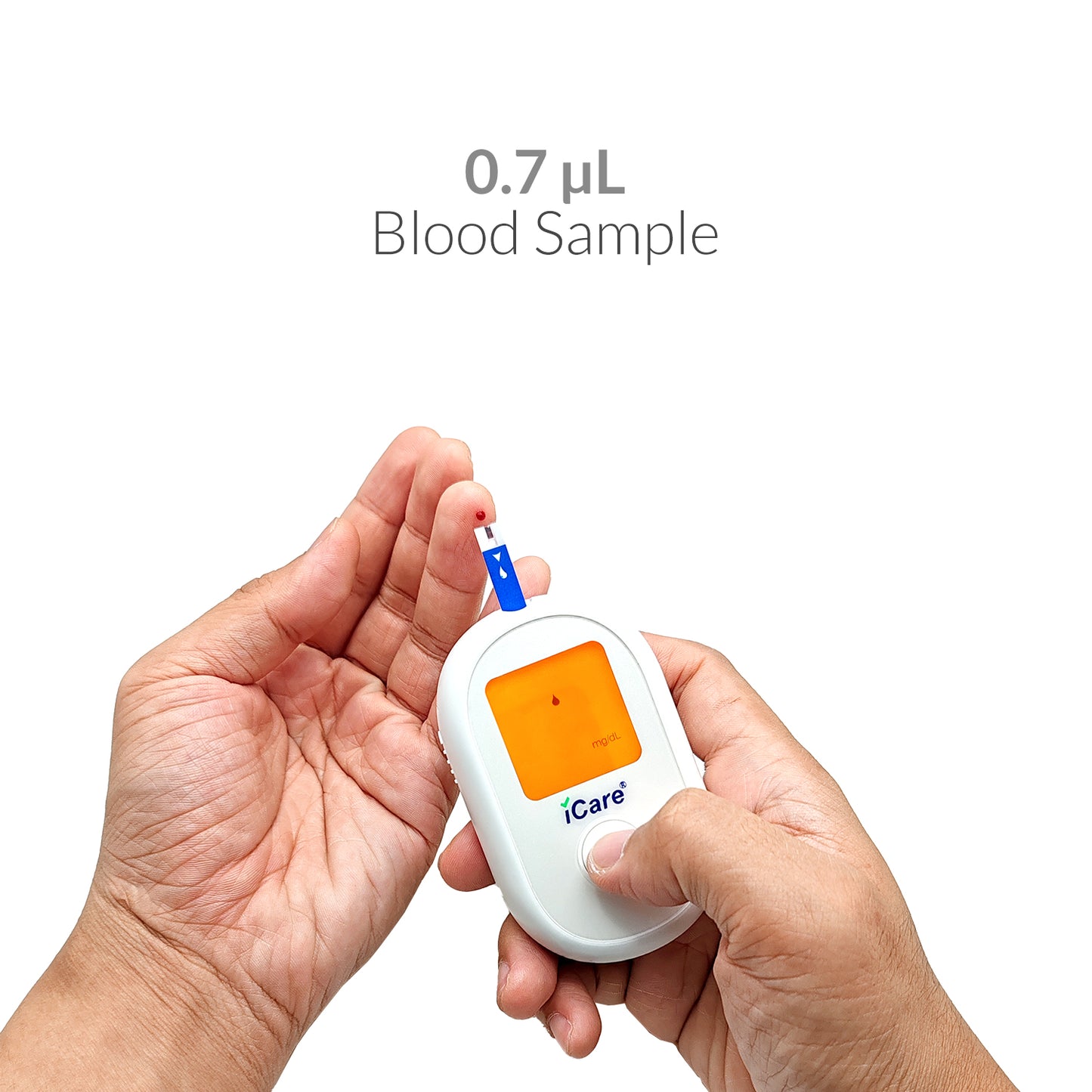 iCare BG003 Blood Glucose Monitor Complete set + 50pcs Test Strips & 50pcs Lancet