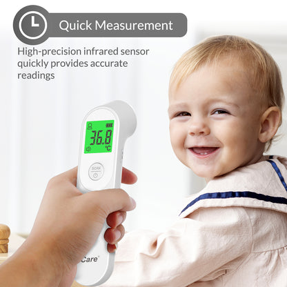 iCare® E66 Contactless Infrared Forehead Thermometer with Fever Alarm for Adults, Children Batteries Included