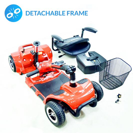 iCare® EB690 Electric Mobility Scooter - Wheelchair (100kg Load Limit, 49kg Wheelchair Weight)