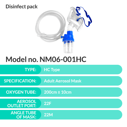iCare® NM06-001HC Nebulizer Kit (High Capacity 30mL) with Adult Aerosol Mask, 2.1m Oxygen Tube