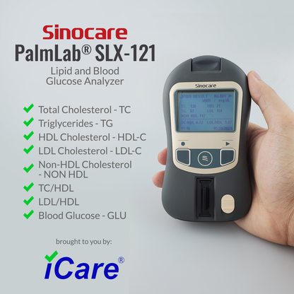 iCare® PalmLab SLX-121 Blood Lipid and Blood Glucose Analyzer