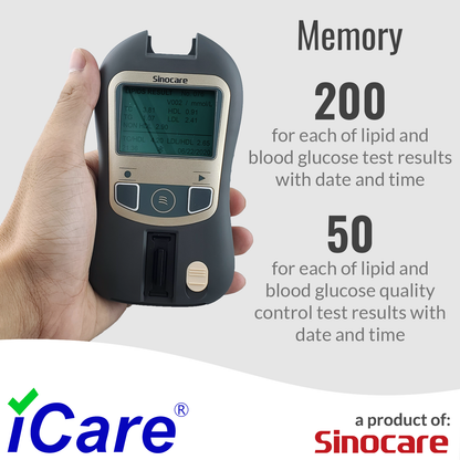 iCare® PalmLab SLX-121 Blood Lipid and Blood Glucose Analyzer