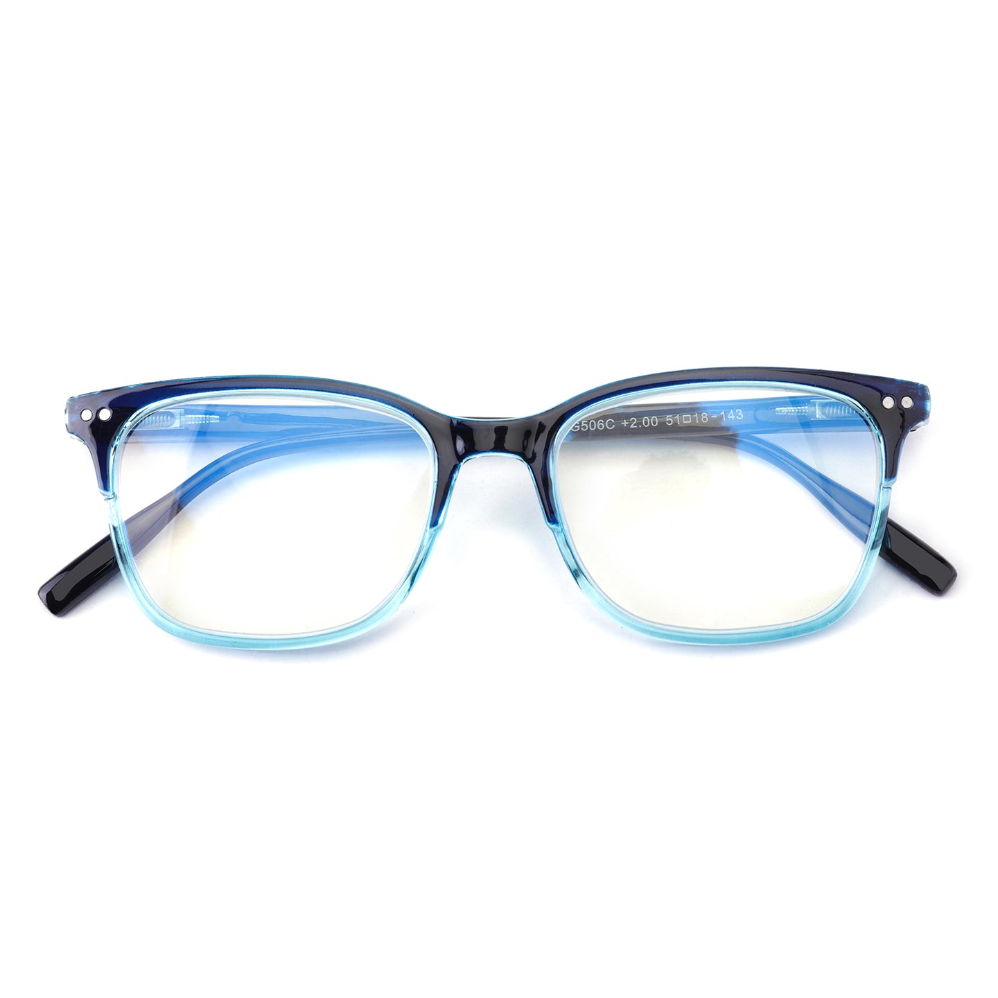 iCare® RG506 PC Frame Reading Glasses with Blue Light Protection for Men and Women